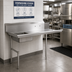 Thumbnail image #2 for 48-Inch Soiled Dish Table with Left-Side Sink and 10-Inch Splash, Stainless Steel