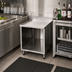 Thumbnail image #2 for CHOICE 24-Inch Wide Open-Front Stainless Steel Underbar Drainboard Cabinet, 24-Inch Deep