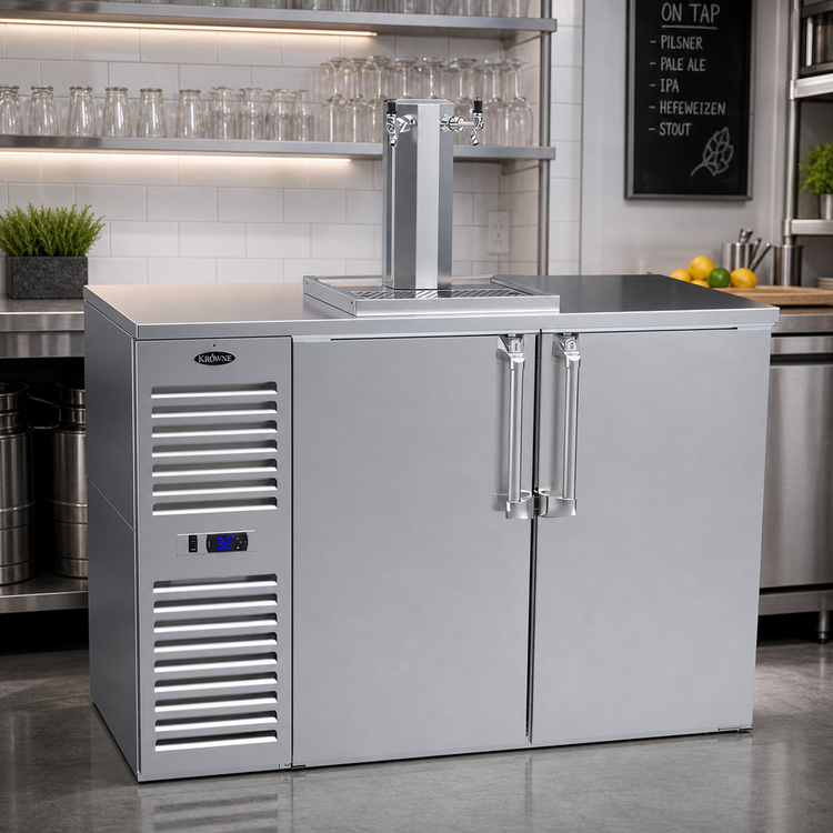 Product image #2 for Krowne DB52 Two-Section Self-Contained Direct Draw Draft Beer Cooler