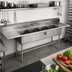 Thumbnail image #2 for John Boos Pro-Bowl 4-Compartment Sink with Left & Right Drainboards, 30
