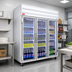 Thumbnail image #2 for Howard-McCray GR75-B 75 Cu. Ft. Three-Section Glass Door Refrigerator Merchandiser