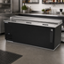 Thumbnail image #2 for Deep Well Flat-Top Horizontal Bottle Cooler with Stainless Steel Top, 24.1 Cu. Ft., Black Exterior