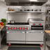Thumbnail image #2 for American Range 60-Inch Gas Restaurant Range with 6 Open Burners, 24-Inch Raised Griddle/Broiler, Left Convection Oven, and Right Storage Base