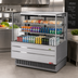 Thumbnail image #2 for Turbo Air Low-Profile Horizontal Open-Air Display Merchandiser with Sliding Rear Glass Doors