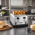Thumbnail image #2 for Proctor-Silex Commercial 4-Slice Extra-Wide Slot Stainless Steel Pop-Up Toaster