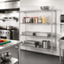 Thumbnail image #2 for Eagle Group 4-Tier Add-On Wire Shelving Unit, 72W x 21D x 63H Inches, Chrome-Plated