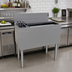 Thumbnail image #2 for Glastender 30-Inch Stainless Steel Underbar Combo Ice Bin/Cocktail Unit with Left 3-Bottle Storage