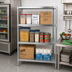 Thumbnail image #2 for BK Resources 31 x 24 x 60-Inch Dry Storage Shelving Unit with 3 Adjustable Shelves, Galvanized