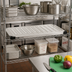 Thumbnail image #2 for Metro Super Erecta 42-Inch x 18-Inch Louvered/Embossed Stainless Steel Shelf with Raised Ship's Edge