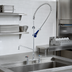 Thumbnail image #2 for T&S Brass EasyInstall Deck-Mount Pre-Rinse Unit with Spring Gooseneck, Add-On Faucet, 8-Inch Adjustable Centers, 0.65 GPM Spray Valve