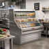 Thumbnail image #2 for Howard-McCray 35E Series 51-Inch Curved Glass Remote Open Merchandiser with LED Top