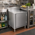 Thumbnail image #3 for BK Resources Well Series Stainless Steel Underbar Cabinet with Hinged Locking Door and Adjustable Legs
