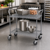 Thumbnail image #2 for Quantum 2-Shelf Gray Epoxy Antimicrobial Wire Utility Cart, 48 x 24 x 37-1/2 Inches