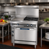 Thumbnail image #2 for Imperial Spec Series Heavy-Duty 36-Inch Modular Gas Range with 24-Inch Thermostatic Griddle and 2 Open Burners