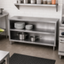 Thumbnail image #2 for John Boos Open Front Stainless Steel Dish Cabinet with Mid-Shelf, 48 x 15 x 35 Inches