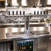 Thumbnail image #2 for 10-Faucet Countertop Pipe Tee Draft Dispensing Tower, Air-Cooled, Stainless Steel