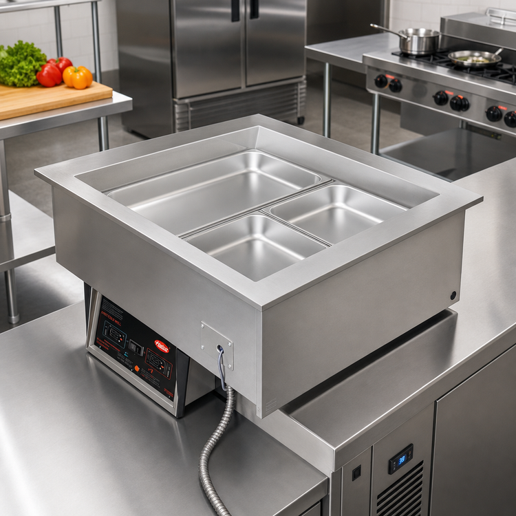 Product image #2 for Hatco HCWBIX-3DA Drop-In Mechanically Cooled Hot/Cold Well for 3 Full-Size Pans