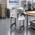 Thumbnail image #2 for BakeMax Floor Model Dough Ball Rounder with Legs and Casters, 70 to 1,200 Gram Capacity