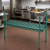Thumbnail image #2 for QuadPlus 72 x 24 Inch Louvered Green Polymer Shelf Mat