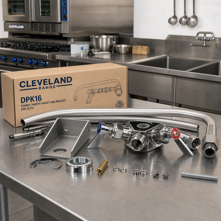 Product image #2 for Cleveland Range DPK16 Double Pantry Faucet and Bracket for SET15