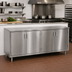 Thumbnail image #2 for Spec-Master Series Freestanding Stainless Steel Plate Cabinet with 4 Hinged Doors, 120 Inch W x 15 Inch D