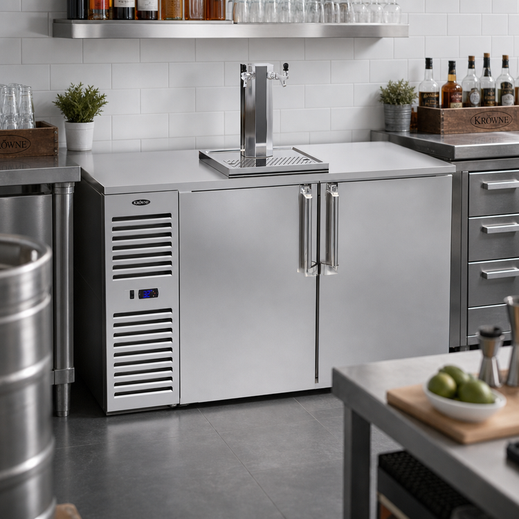 Product image #3 for Krowne 60-Inch Two-Section Self-Contained Direct Draw Draft Beer Cooler