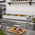 Thumbnail image #3 for Turbo Air E-Line Countertop Refrigerated Salad Prep Table with Clear Hood, 8 1/3-Size Pan Capacity