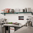 Thumbnail image #2 for Eagle Group EagleGard QA2172E Quad-Adjust Wire Shelf, 72"W x 21"D, 600 lb Capacity Case of 2