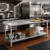 Thumbnail image #2 for Eagle Spec-Master Stainless Steel Work Table with 1-1/2 Inch Rear Up-Turn and Undershelf, 108 x 24 Inches