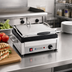 Thumbnail image #2 for Eurodib Commercial Countertop Single Panini Press with Ribbed Cast Iron Plates, 14 x 10 Inches, 120V