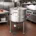 Thumbnail image #2 for 60-Gallon Direct Steam Kettle with 2/3 Steam Jacket and Tri-Leg Base