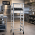 Thumbnail image #2 for New Age NS345 Mobile Cup & Glass Cart — 8-Position Aluminum Rack for 20