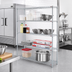 Thumbnail image #2 for EAGLEbrite 4-Tier Wire Starter Shelving Unit, 60 x 18 x 74 Inches, Stationary, Zinc Finish