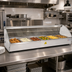 Thumbnail image #2 for Countertop Full-Service Hot Food Display Case, 44 Inch, Curved Glass Front, Sliding Rear Doors