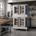 Thumbnail image #3 for Koolmore KM-DCCO54-LP 38-Inch Full-Size Double-Deck Propane Commercial Convection Oven, 3-Pan Capacity per Compartment