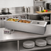 Thumbnail image #2 for Duke Slimline Electric Sealed-Well Hot Food Drop-In Unit, 2 Full-Size Pans, 46-1/4 Inch Long