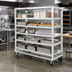 Thumbnail image #2 for Heavy-Duty Aluminum Queen Mary Utility Cart, 6 Shelves, 27 x 73 Inches, 1200 lb Capacity
