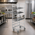 Thumbnail image #2 for Channel 438S6 Single-Section Stainless Steel End-Load Cafeteria Tray Rack, 28-Tray Capacity, 64-Inch Height