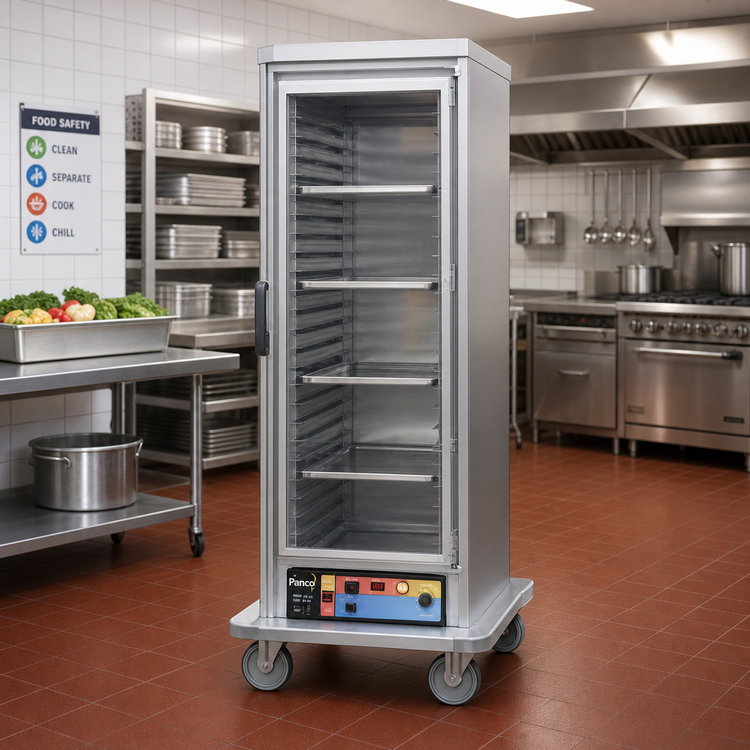 Product image #2 for Panco Narrow Full-Size Insulated Heated Holding Cabinet with Polycarbonate Window