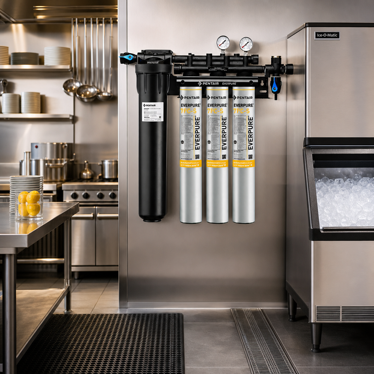 Product image #2 for Everpure Insurice Triple PF-7FC-S Ice Maker Water Filtration System, 75,000 Gallons, 7.5 GPM