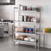Thumbnail image #2 for Fermostock 4-Tier Shelving Expansion Kit with Polymer Inserts, 52 Inch W x 22 Inch D x 83 Inch H