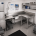 Thumbnail image #2 for Eagle Group Corner Soiled Dishtable with Pre-Rinse Sink, 72
