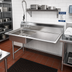 Thumbnail image #2 for 48-Inch Undercounter Stainless Steel Dish Table with Left Pre-Rinse Sink and 24-Inch Right Drainboard
