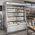 Thumbnail image #2 for Howard-McCray 35E Series Dairy Open Merchandiser, 147-Inch Remote Refrigeration Case, Stainless Steel, LED Lighting, Sloped Endless Design