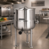 Thumbnail image #2 for Cleveland Range 200-Gallon Direct Steam Kettle with 2/3 Steam Jacket and Tri-Leg Base
