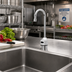 Thumbnail image #2 for ChekPoint Touchless Electronic Sensor Deck-Mount Faucet with 4-1/8 Inch Rigid Gooseneck and Hydro-Generator Power Supply