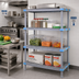Thumbnail image #2 for Quantum Millenia 4-Shelf Louvered Polymer Shelving Starter Unit, 42