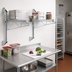 Thumbnail image #2 for Quantum Cantilever Single Shelf Wall-Mount Wire Shelving Unit, 60 x 18 Inches, Chrome