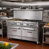 Thumbnail image #2 for Southbend Ultimate 60-Inch Gas Restaurant Range with 4 Non-Clog Burners, 36-Inch Griddle and 2 Convection Ovens