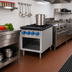 Thumbnail image #2 for Comstock-Castle 2CSP18 Gas Stock Pot Range, 18-Inch Wide x 42-Inch Deep, Open Front Cabinet Base, 2 Burner Sections, 220,000 BTU